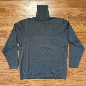 Vintage Men's Gray Turtleneck Sweater